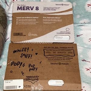 Second Nature MERV 8 Air Filter 2-Pack, 14X14X1